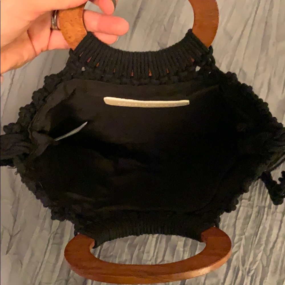 Danielle Nicole Black Woven Crossbody Bag. - image 6